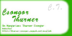 csongor thurner business card